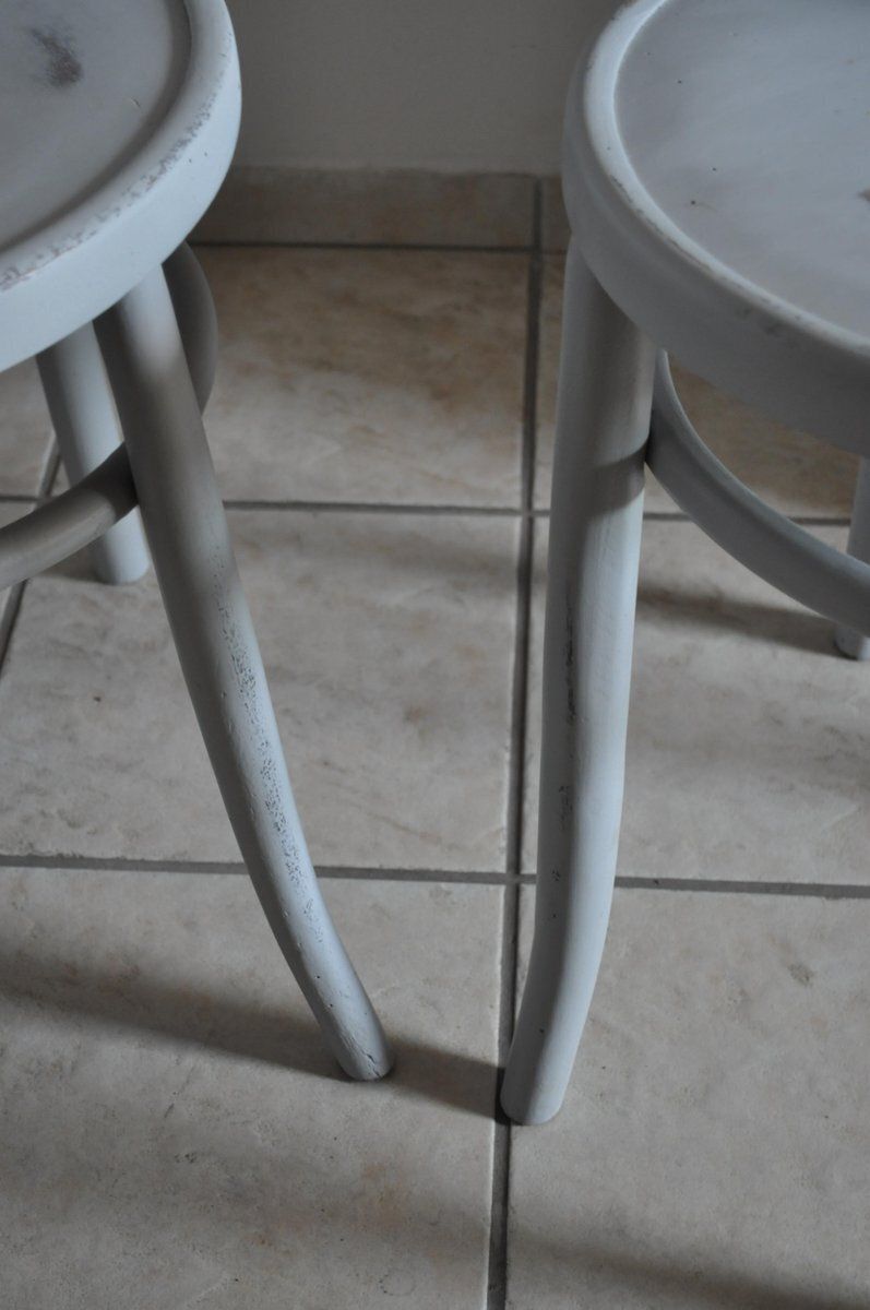 Set Of Grey Bistro Chairs From Lichtig, 1900s photo 556.0