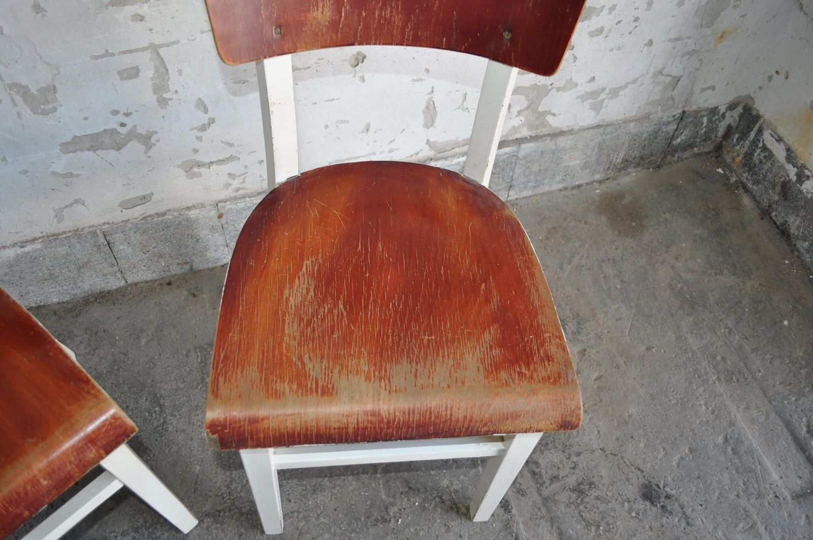 Set Of Pine Dining Chairs, 1950s photo furniture