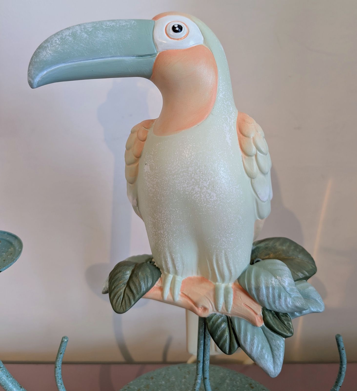 photo furniture Vintage 1980s Ceramic Pastel Toucan Lamp, Unused Old Shop Stock  11 Available. Perfect For A Hotel