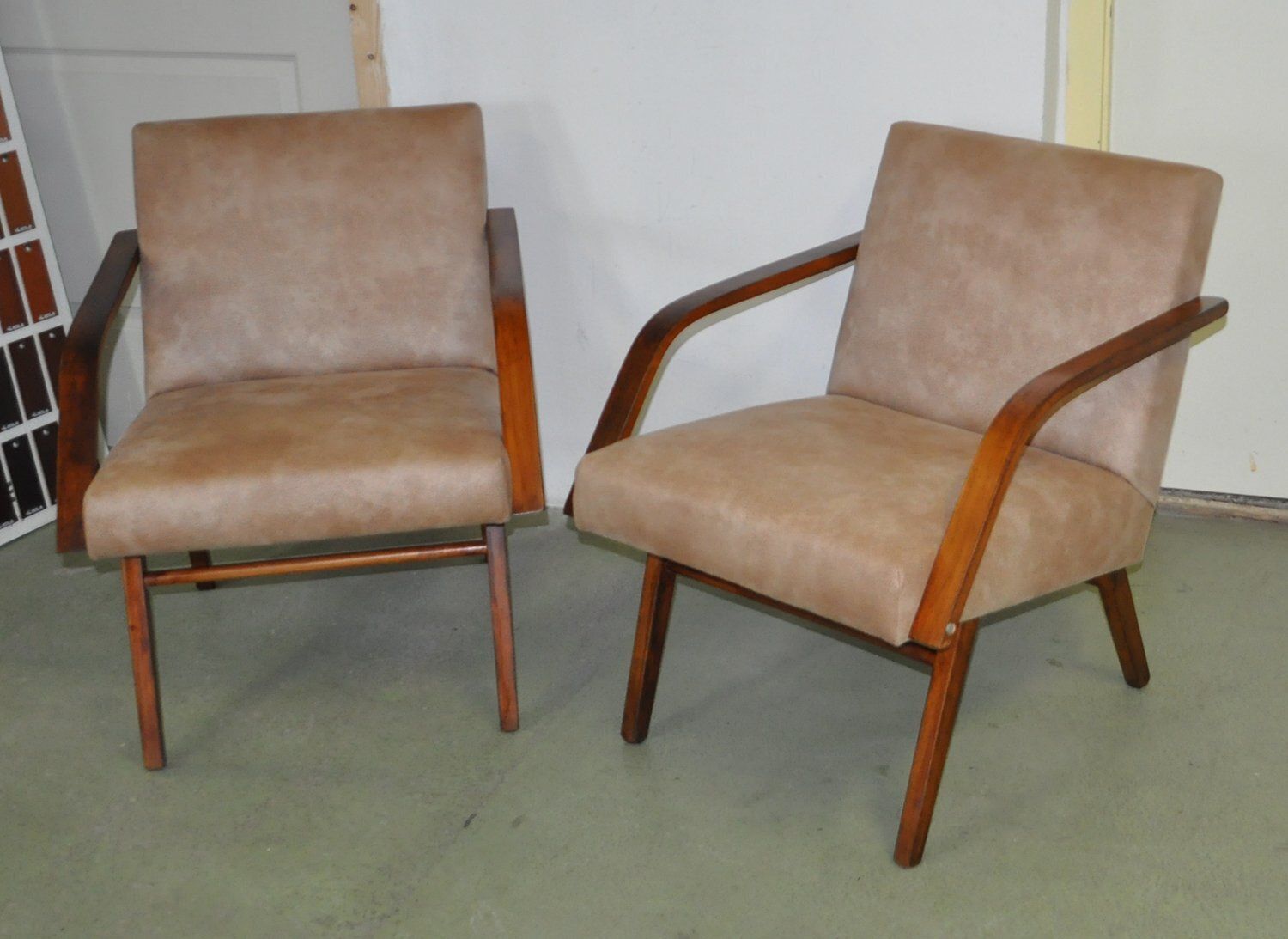 Set Of Lounge Chairs From Cesky Nabytek, 1950s