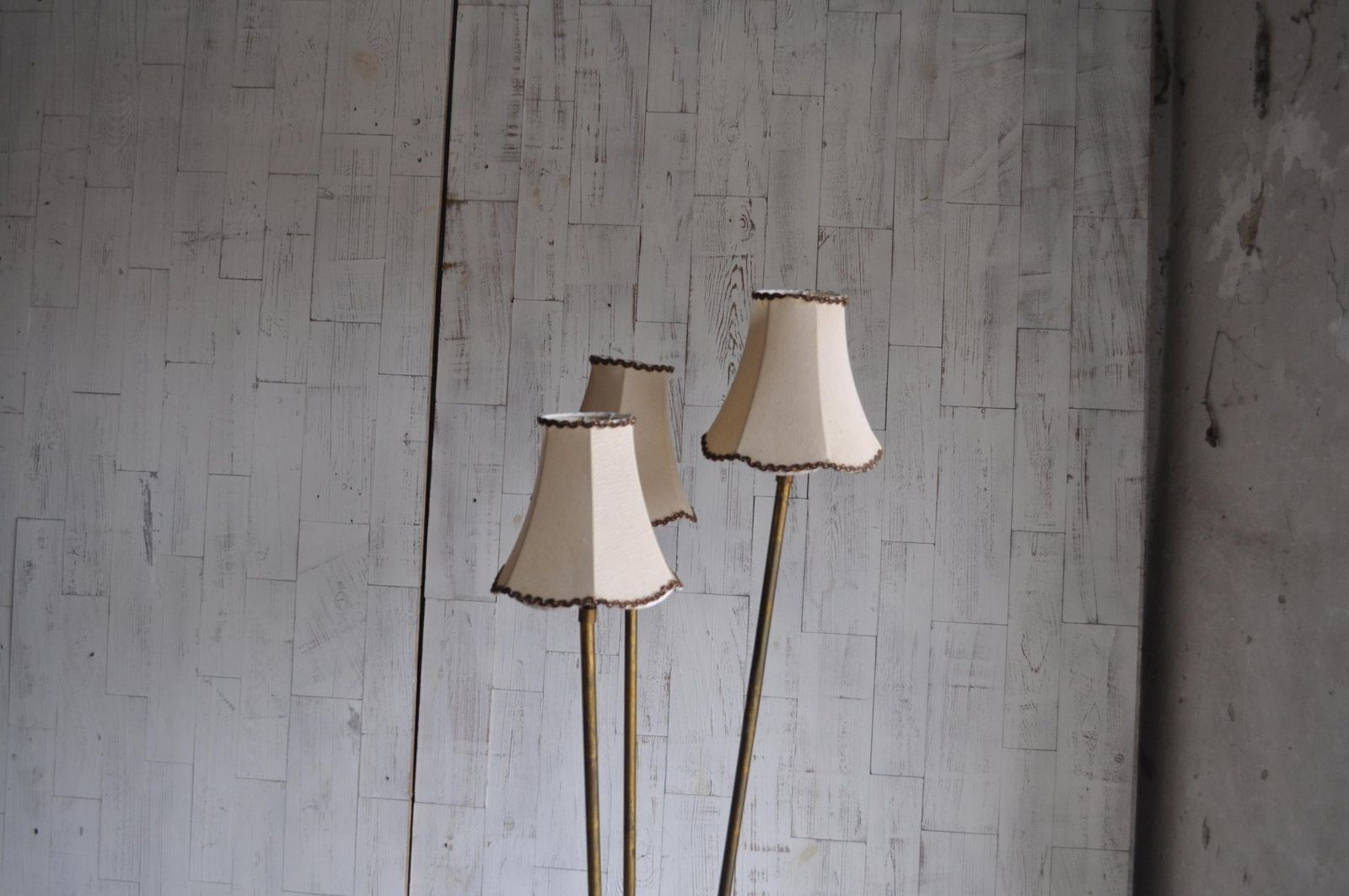 Art Deco Brass Floor Lamp, 1940s photo buy
