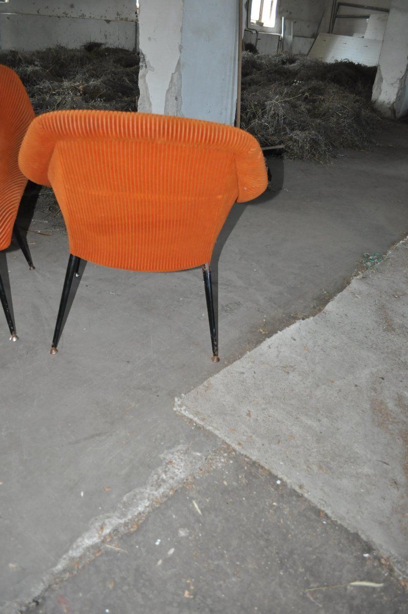 Set Of Mid Century Black Metal Lounge Chairs From Veb Sitzmöbelwerke Waldheim, 1960s photo Furniture