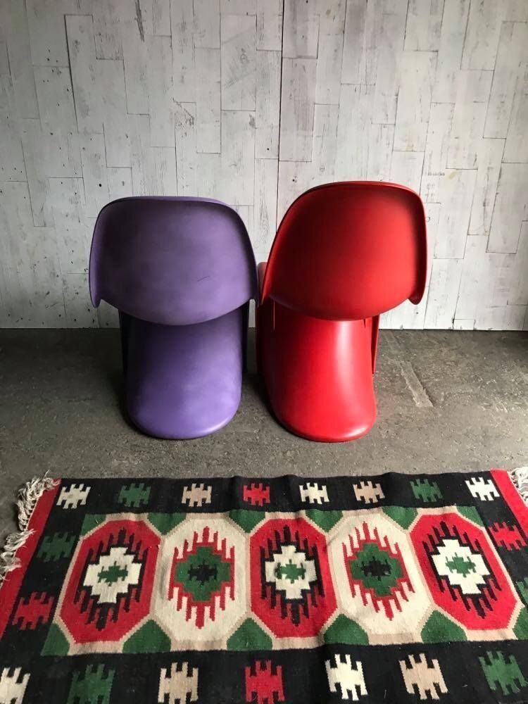 Set Of Mid Century Panton Chairs By Verner Panton For Vitra photo for sale