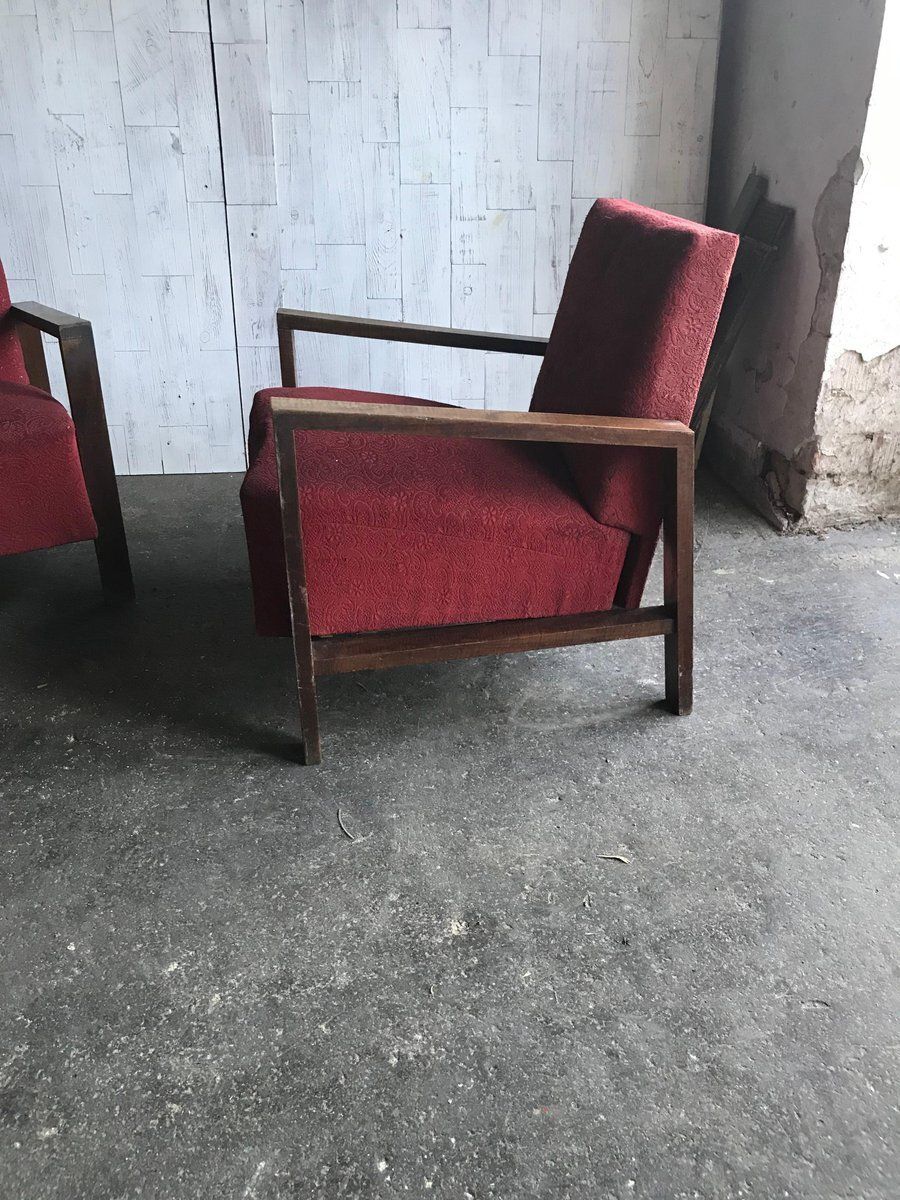 Set Of Art Deco Style Lounge Chairs, 1940s photo furniture
