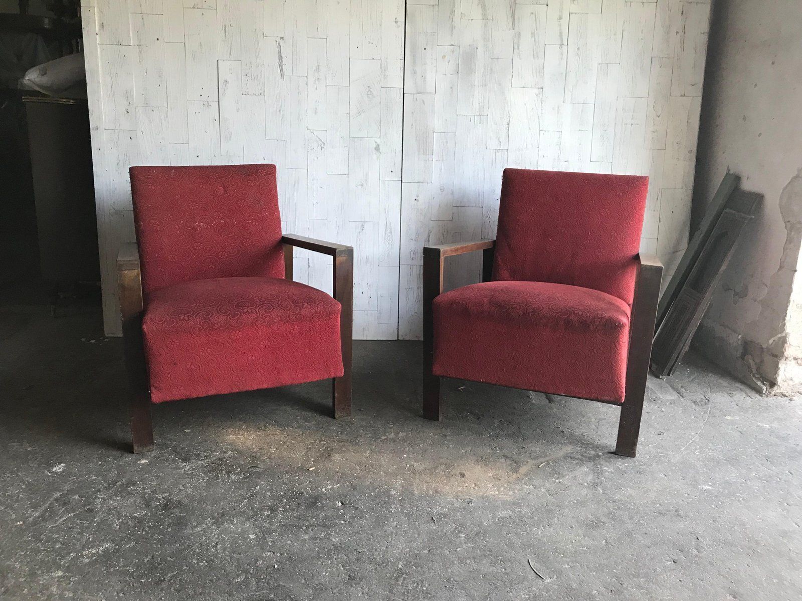 Set Of Art Deco Style Lounge Chairs, 1940s photo 1956.0