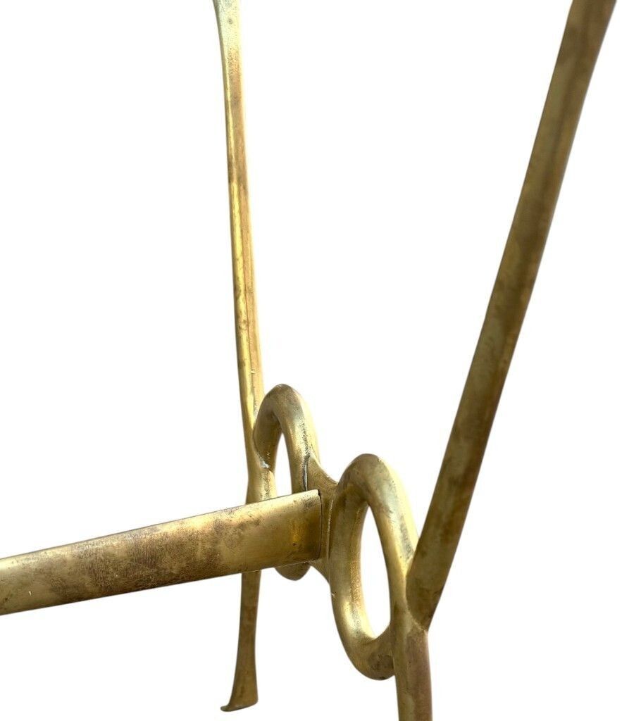 photo vinterior An Italian 1950s Fontana Arte Style Brass And Thick Glass Cocktail Table By Janetti, Florence
