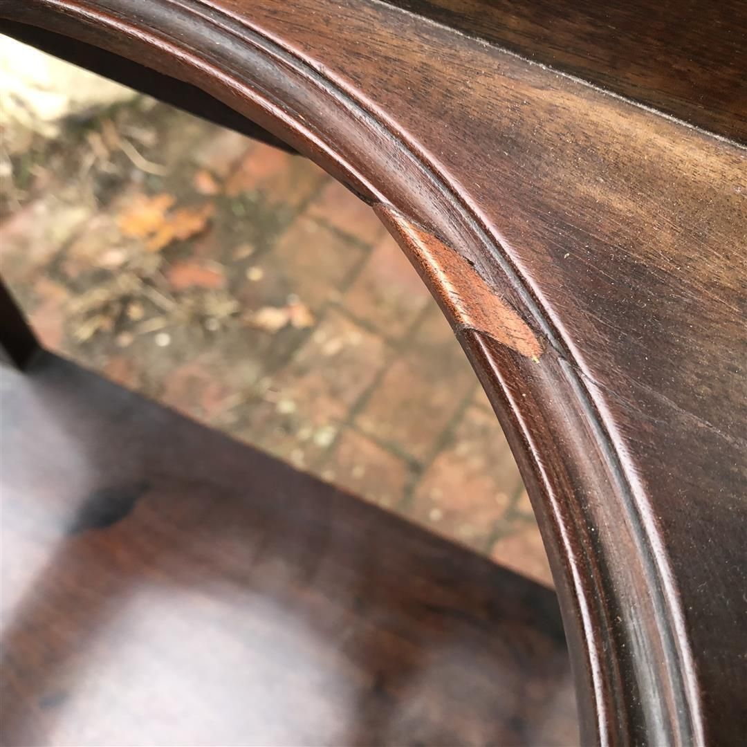 Furniture Antique Mahogany Gentleman's Corner Washstand Early 19th C photo
