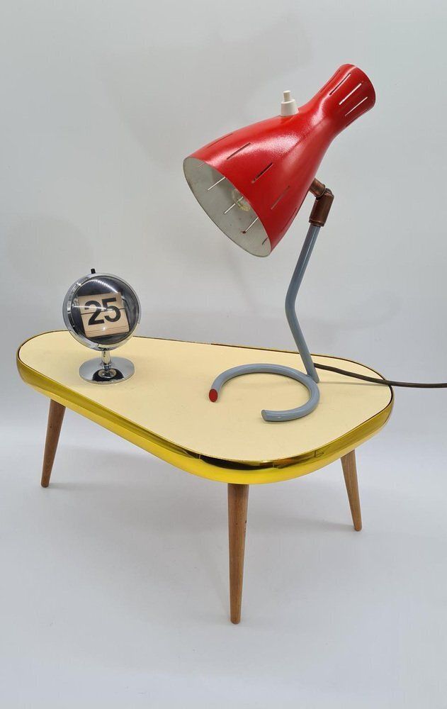 photo for sale Vintage Kidney Shaped Coffee Table, 1960s