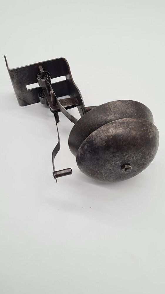 French Art Nouveau Doorbell In Gray Metal, 1890s photo buy