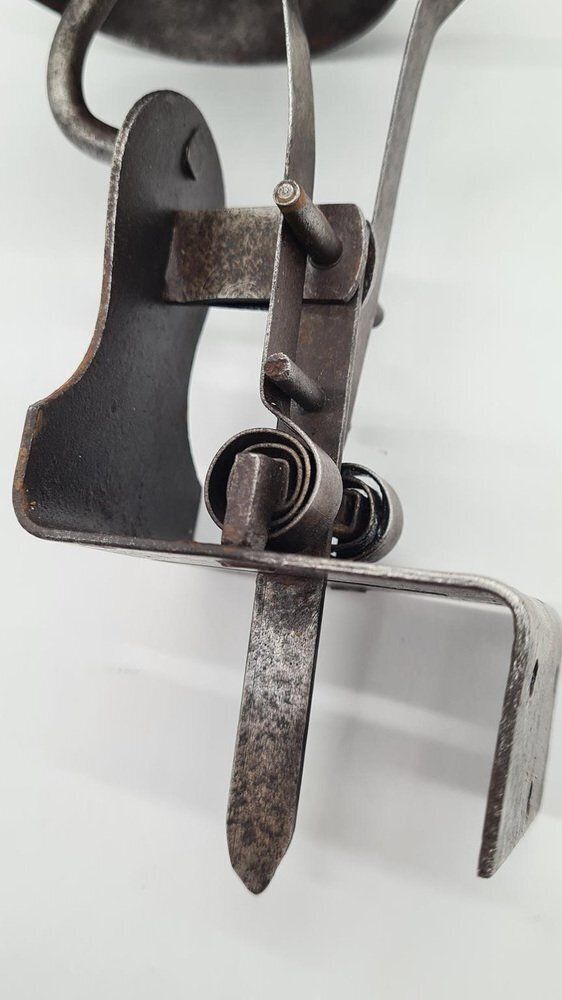 photo furniture French Art Nouveau Doorbell In Gray Metal, 1890s