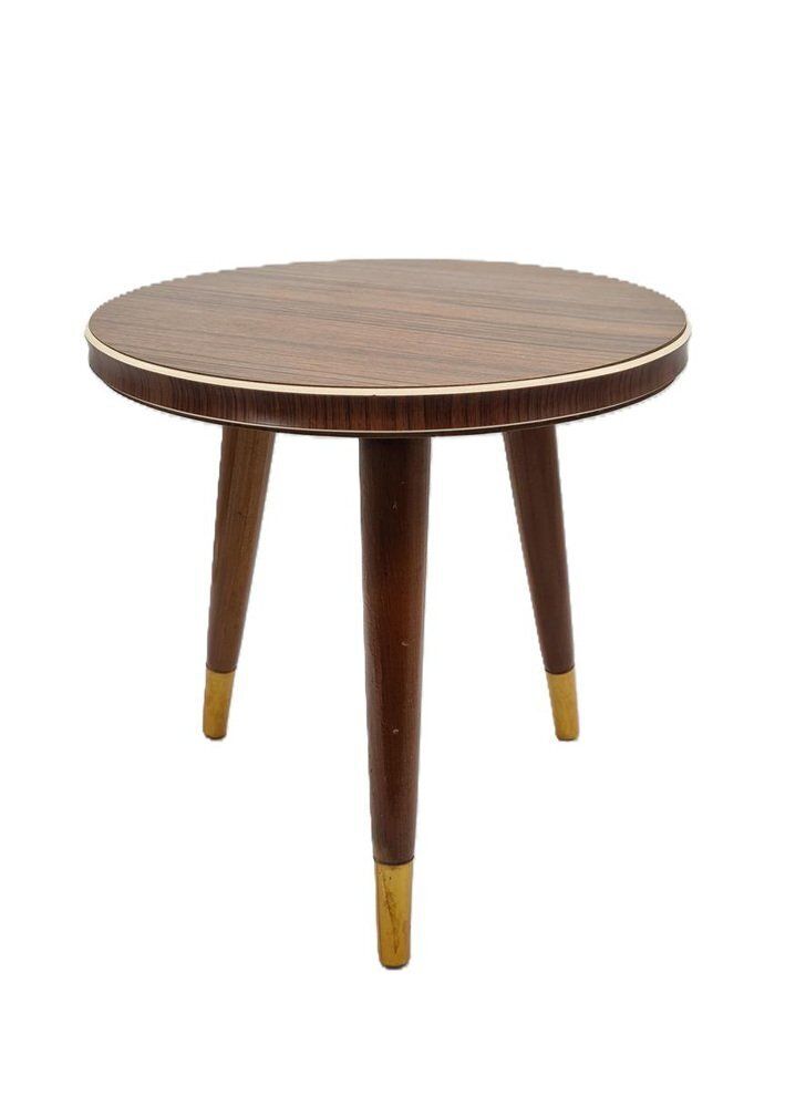 Rockabilly Side Table In Laminated Wood, Germany, 1970s