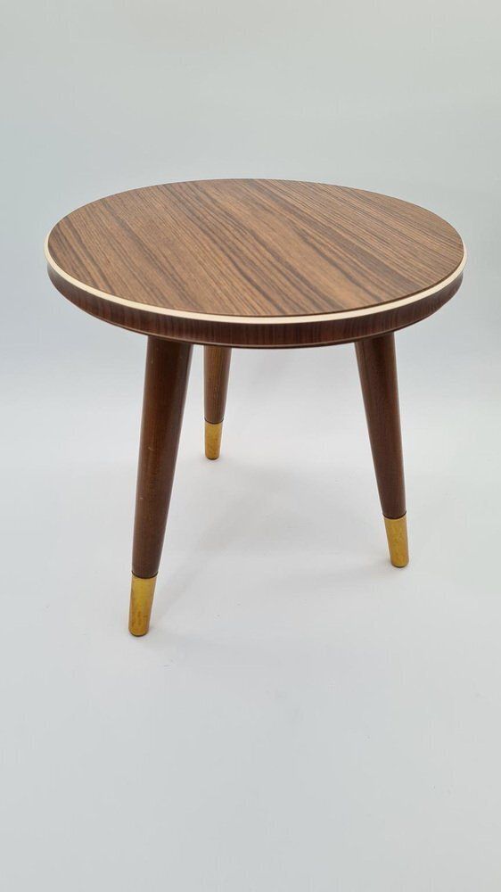 Rockabilly Side Table In Laminated Wood, Germany, 1970s photo for sale