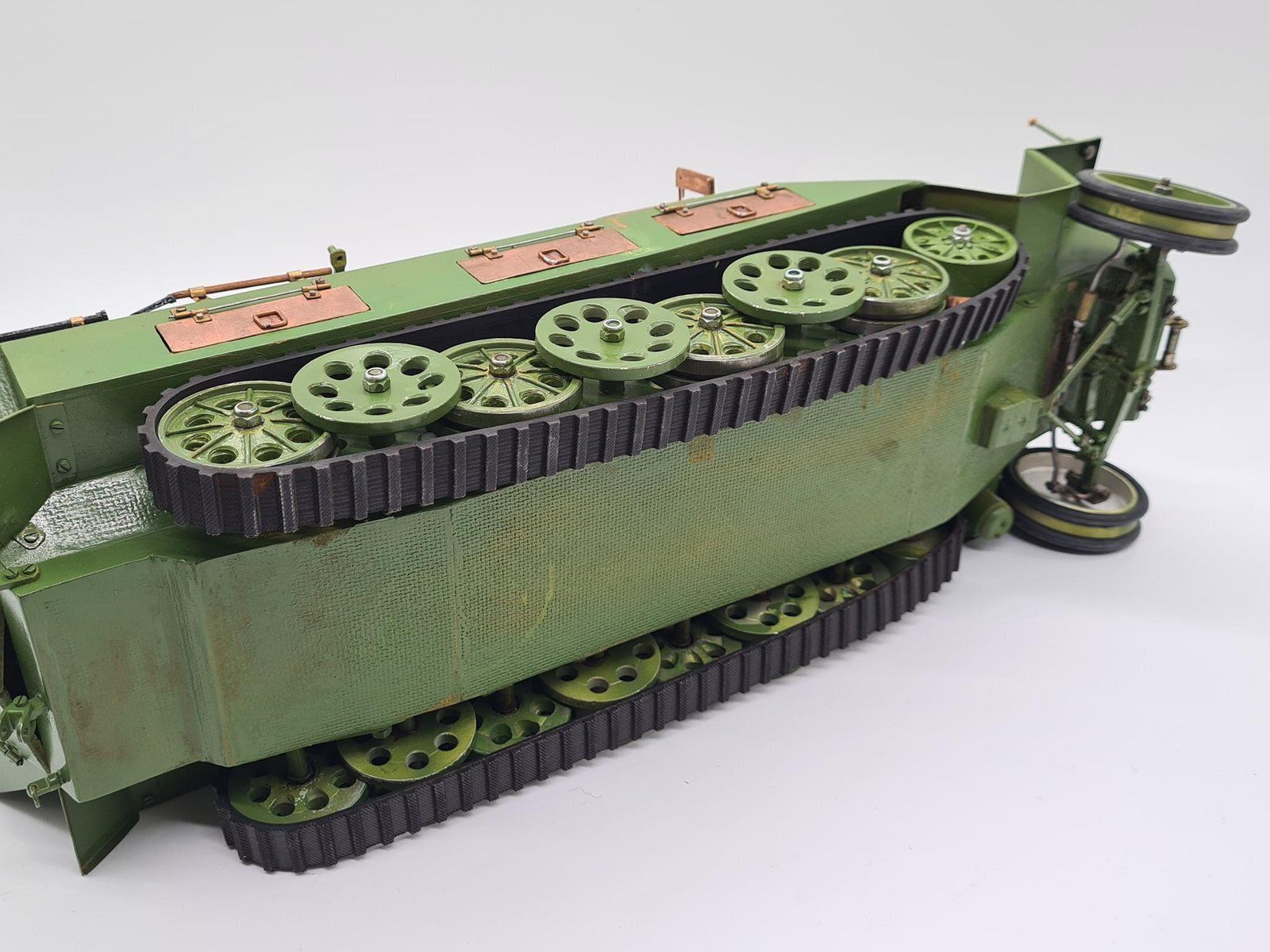 photo for sale Model Sd.Kfz. 251 Carrier In Green Plywood And Metal, 1970s
