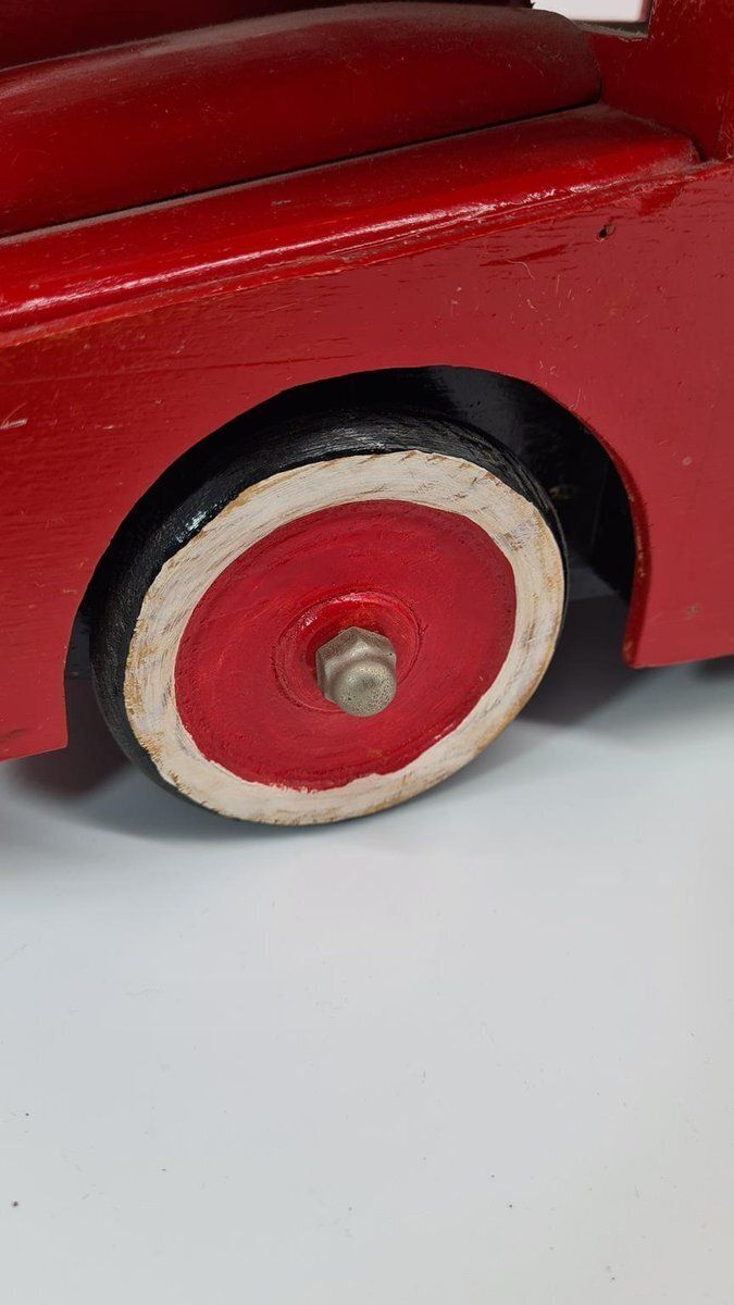 Large Vintage Wooden London Bus, 1970s photo vinterior