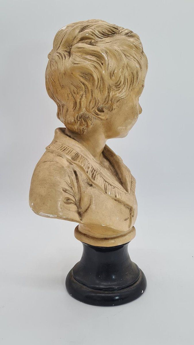 Bust Of Boy In Plaster, 1890s photo for sale