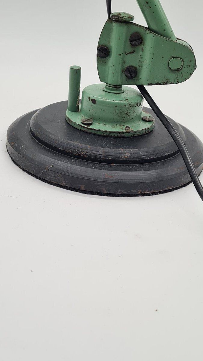 Articulated Lamp In Green Metal By C. Fischer For Midgard, 1950s photo 420.0