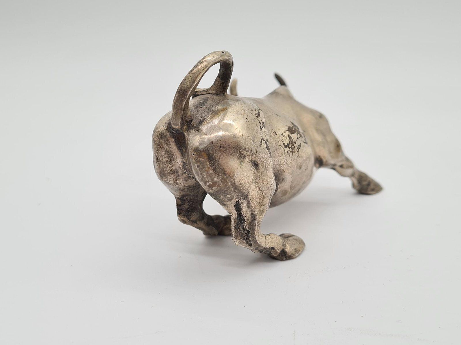 Charging Bull Figurine In Bronze By A. Di Modica, 1980s. photo furniture