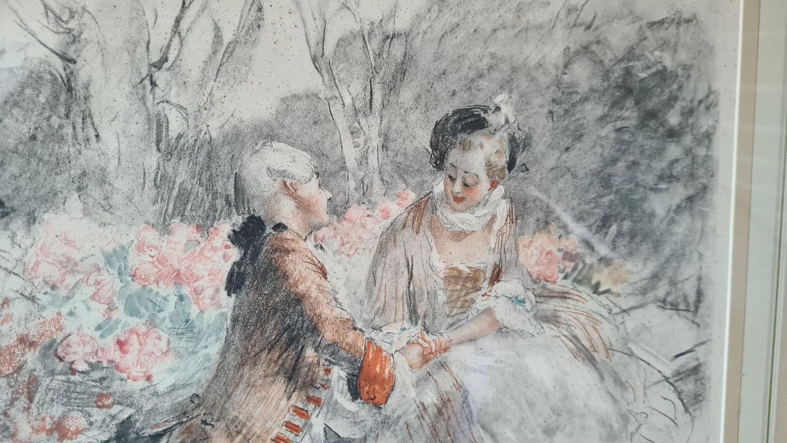 Albert Calbet, 1910, Lithographs, Set Of 2 photo vintage
