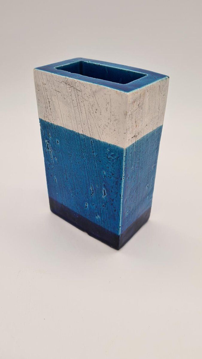 Vintage Italian Rimini Blue Vase By A. Londi For Bitossi, 1960s photo for sale
