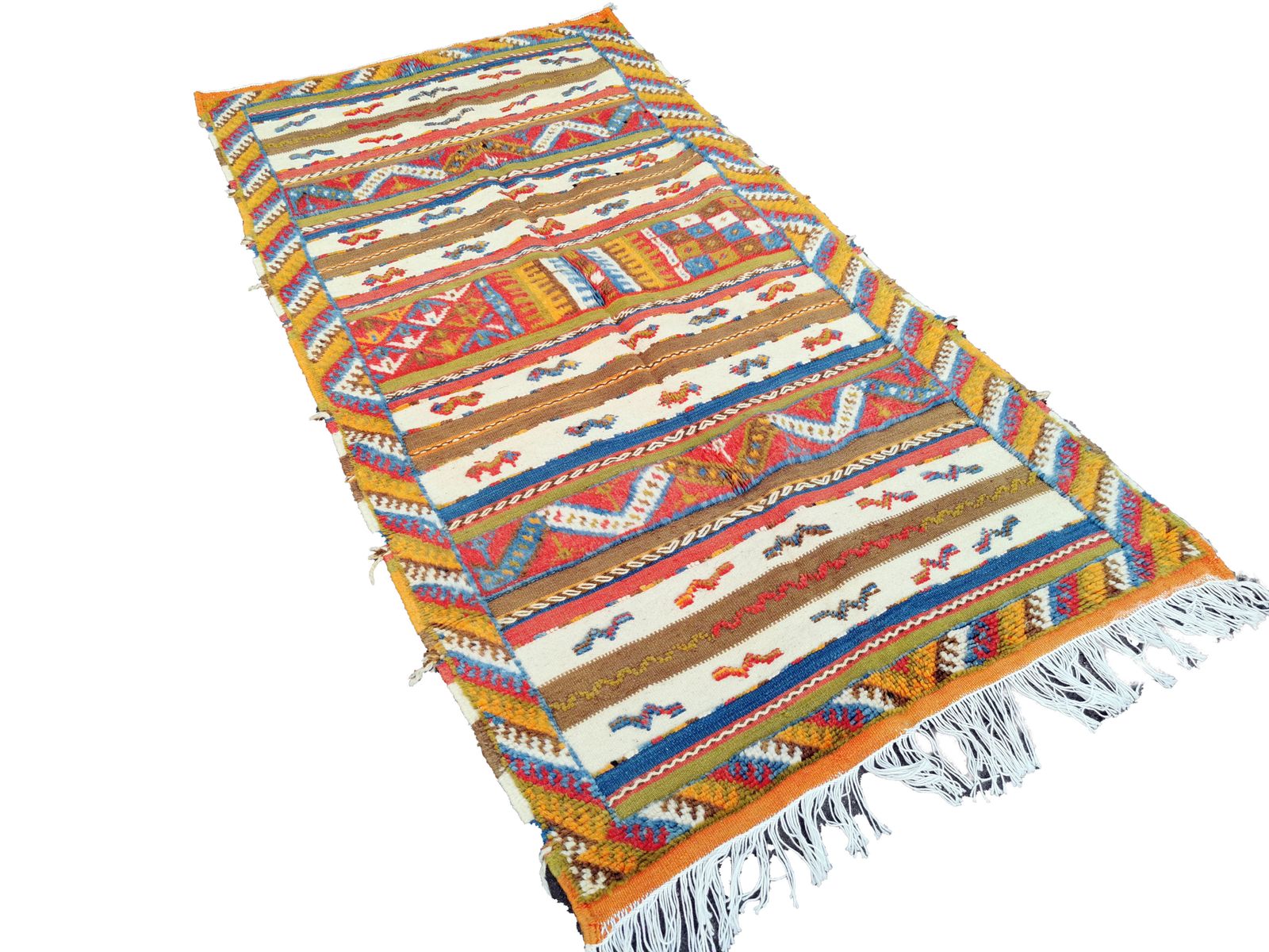 No Custom Fee/6.5×3.2 Ft/ Handmade Moroccan Rug Berber Glaoui Carpet Made Of Camel Wool.200x100cm photo Textiles