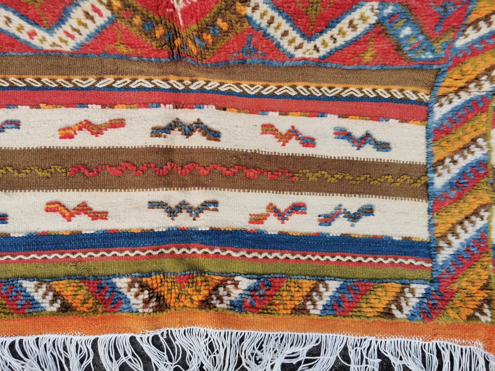 No Custom Fee/6.5×3.2 Ft/ Handmade Moroccan Rug Berber Glaoui Carpet Made Of Camel Wool.200x100cm photo vinterior