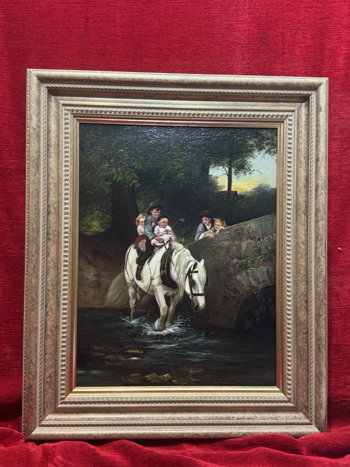 British School Oil Painting After Frederick Morgan (1847 1927) Titled ‘Steady’ photo for sale