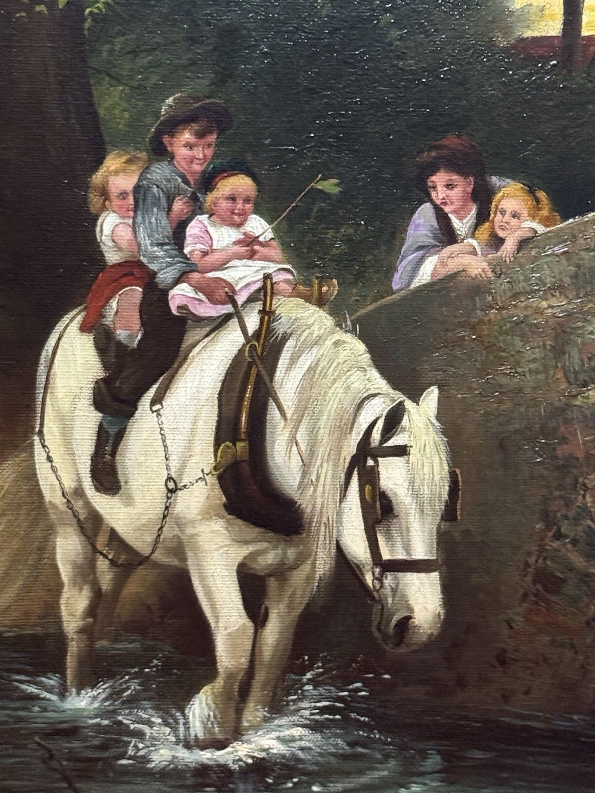 British School Oil Painting After Frederick Morgan (1847 1927) Titled ‘Steady’ photo 568.0