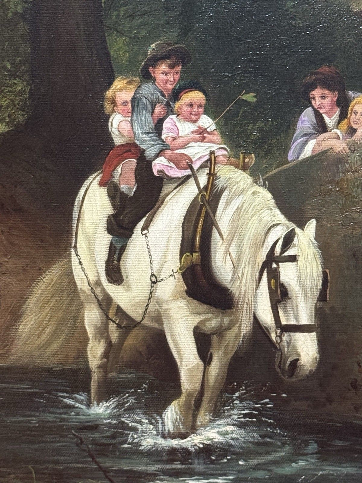 British School Oil Painting After Frederick Morgan (1847 1927) Titled ‘Steady’ photo vinterior