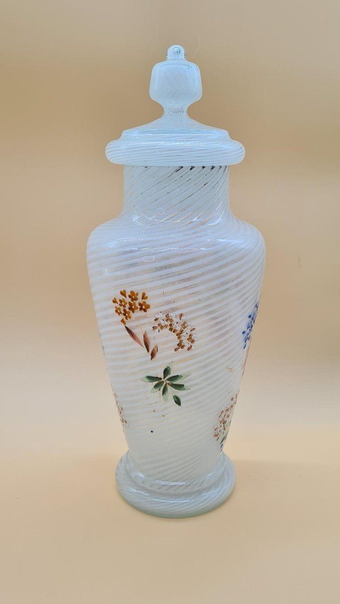 White Murano Glass Vase, Reticello,, Italy, 1960s. photo buy