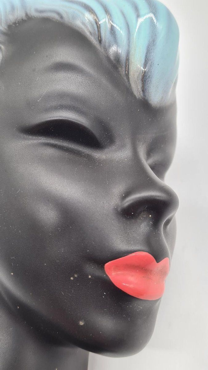 Model 3440 Wall Mask By Albert Strunz For Cortendorf, Mid 1950s photo vintage