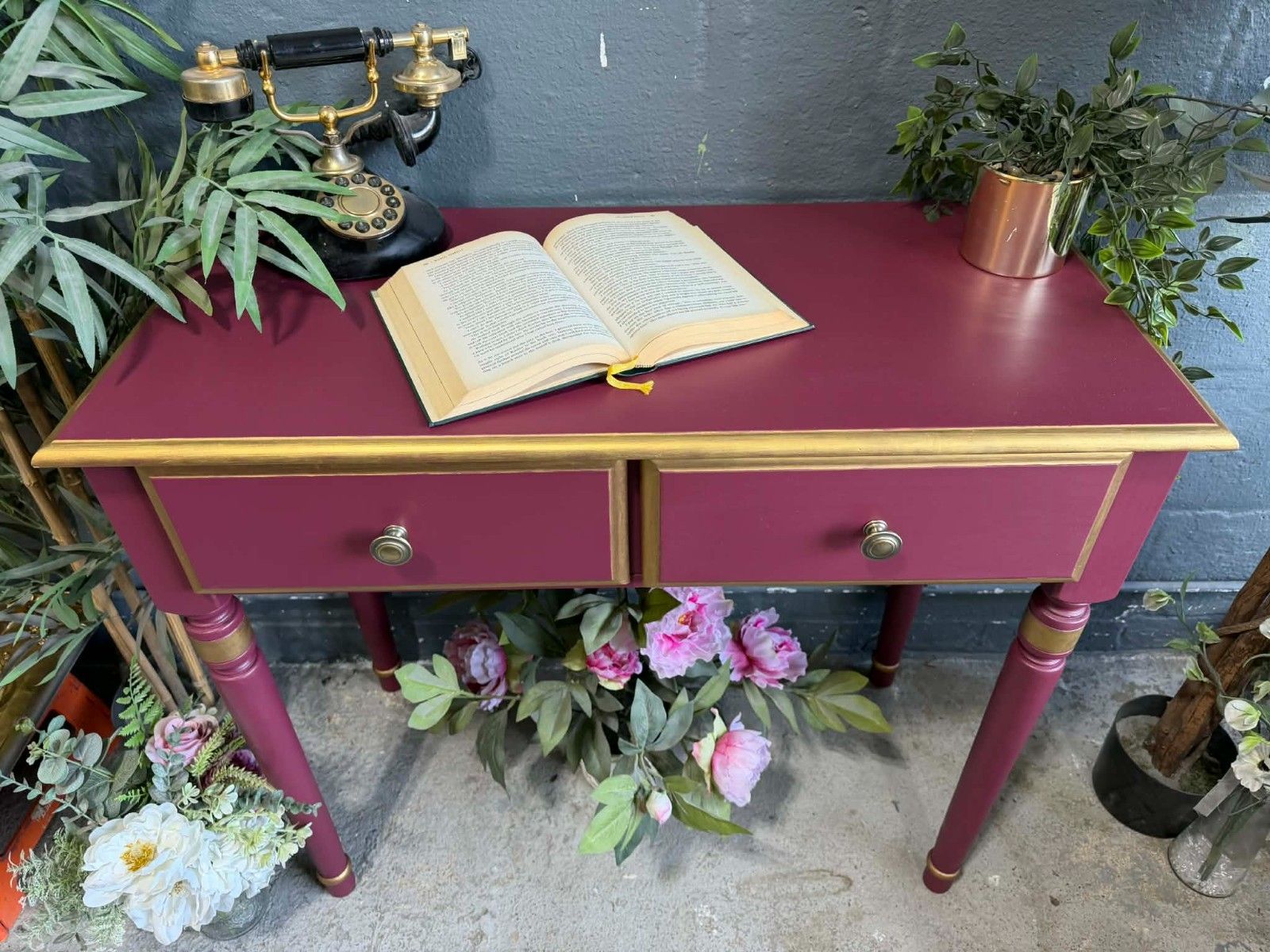 Available Now Lovely Upcycled Console/Hallway Table Painted Fusion Winchester photo furniture