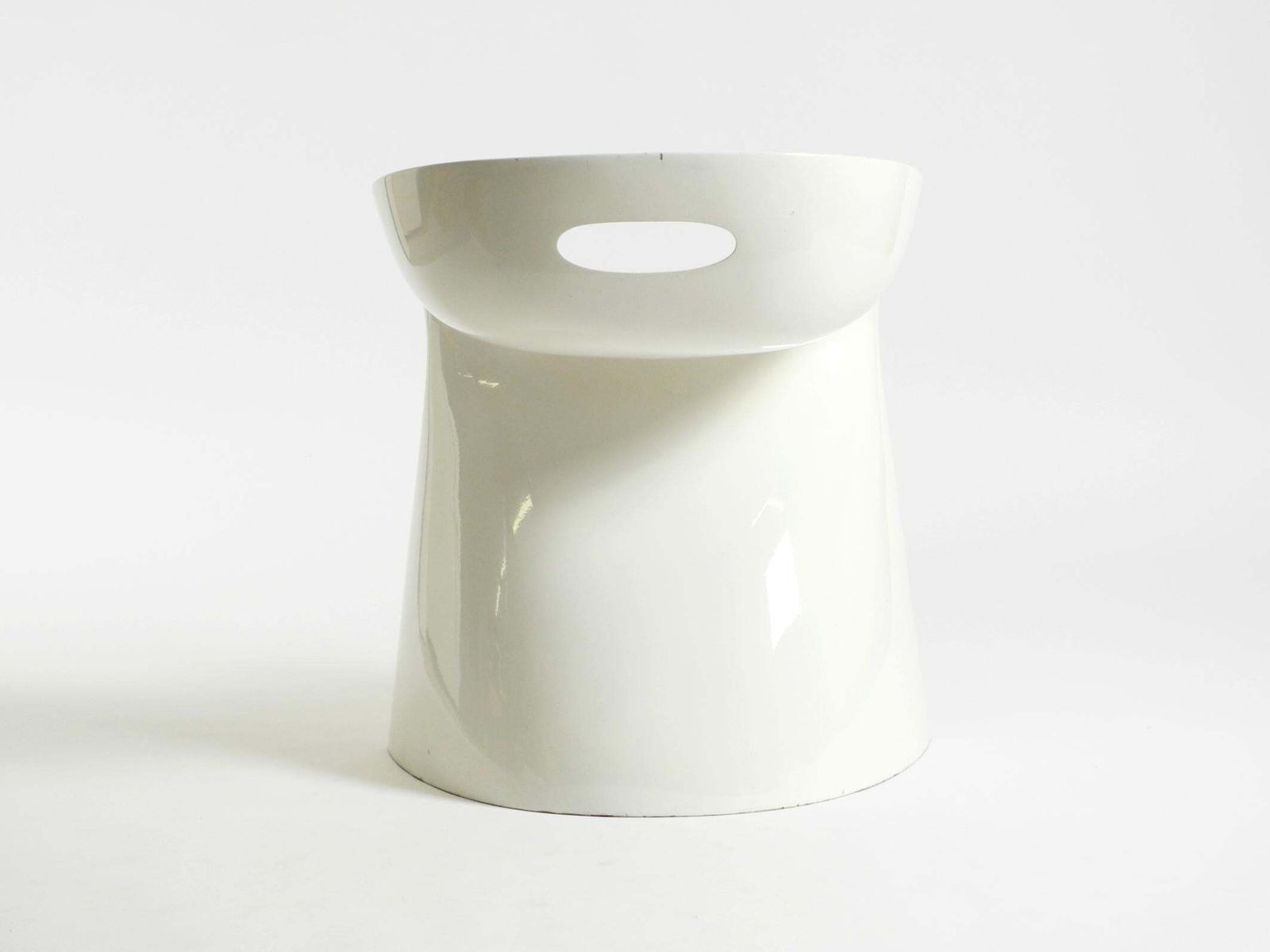 White Stool By Winfried Staeb From The 1970s For The Form + Life Collection photo vintage