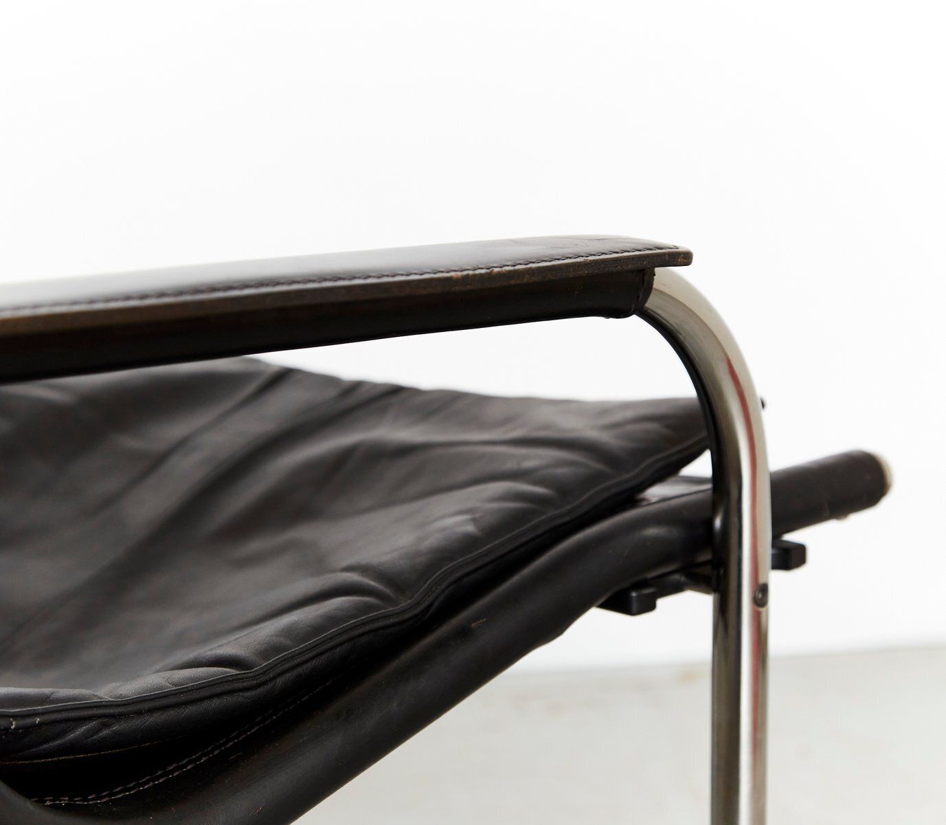 Vintage He1106 Armchair & He1104 Footstool By Hans Eichenberger For Strässle, 1970s photo buy