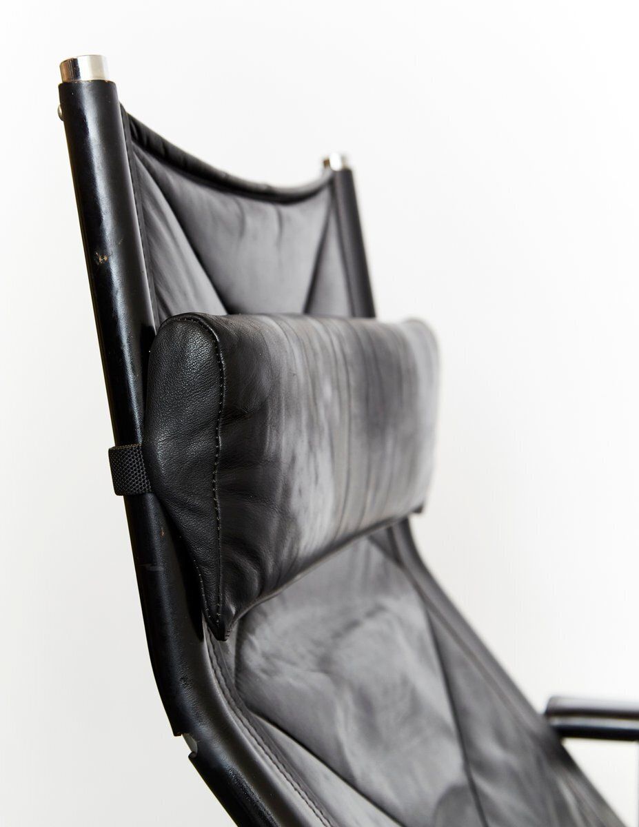 photo vinterior Vintage He1106 Armchair & He1104 Footstool By Hans Eichenberger For Strässle, 1970s
