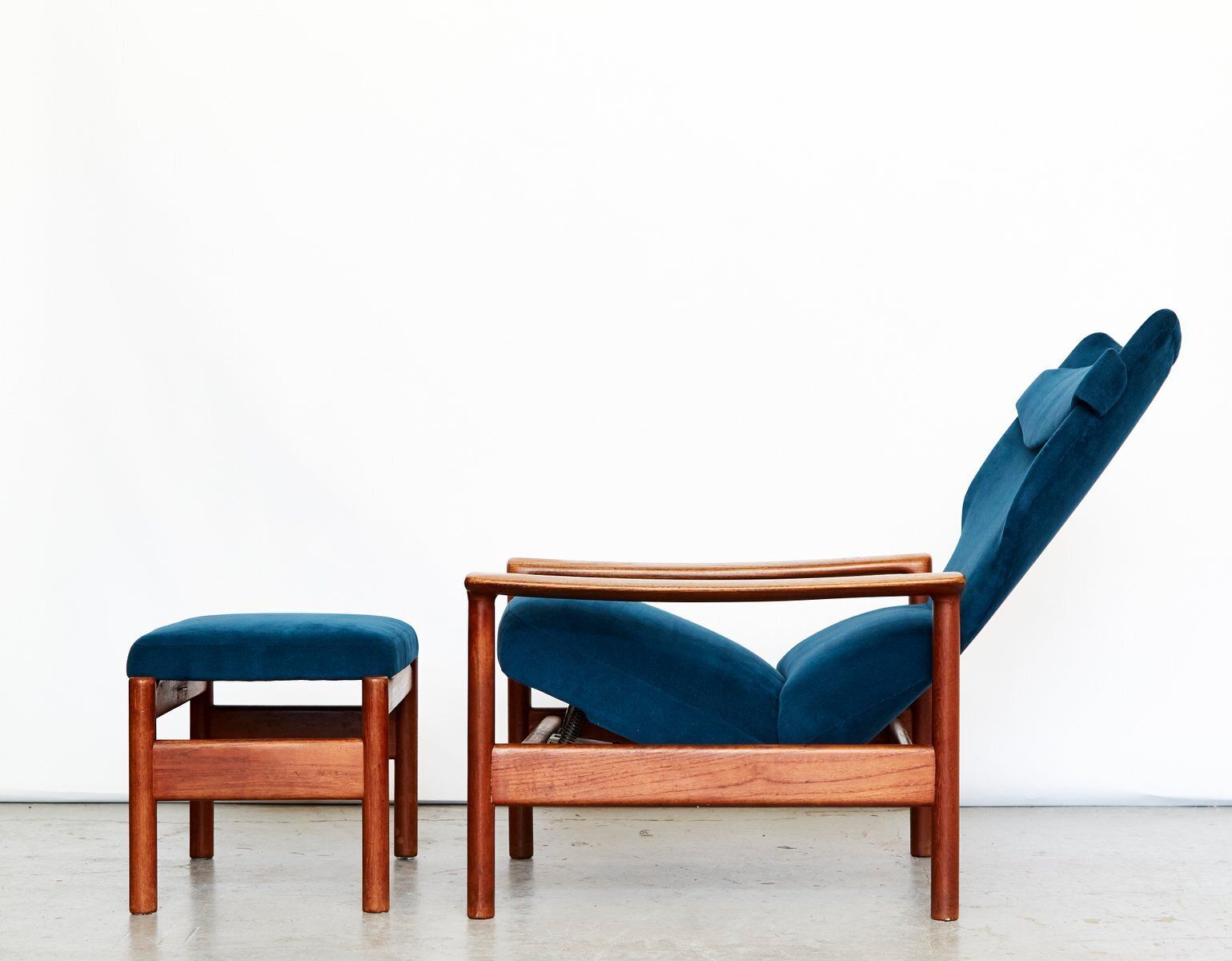 Rock Royal Armchair & Footstool By Sven Ivar Dysthe For Arnestad Bruk, 1960s photo for sale