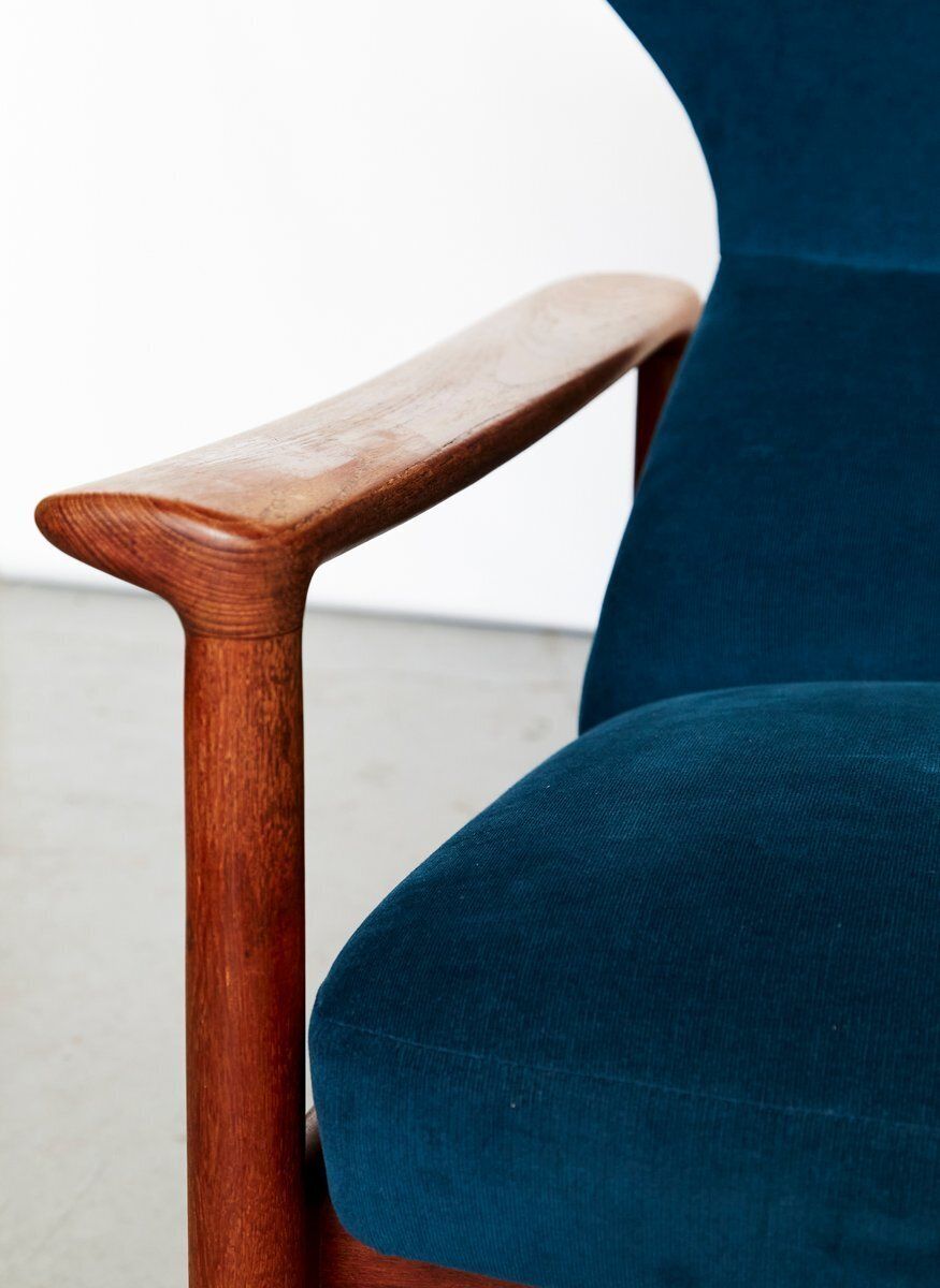 photo vinterior Rock Royal Armchair & Footstool By Sven Ivar Dysthe For Arnestad Bruk, 1960s