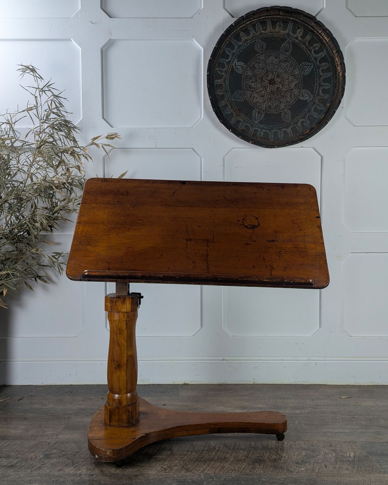 Early 20th Century Adjustable Pine Reading Table / Lectern photo 270.0