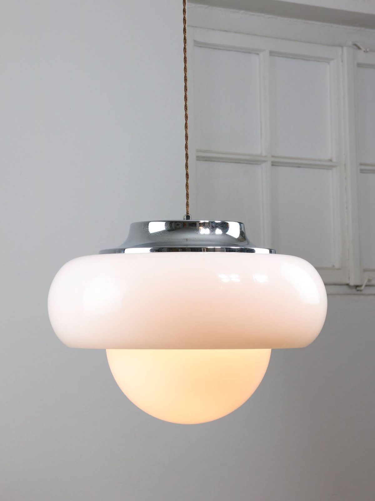 Large Space Age Lamp By Guzzini, 1960s. photo for sale