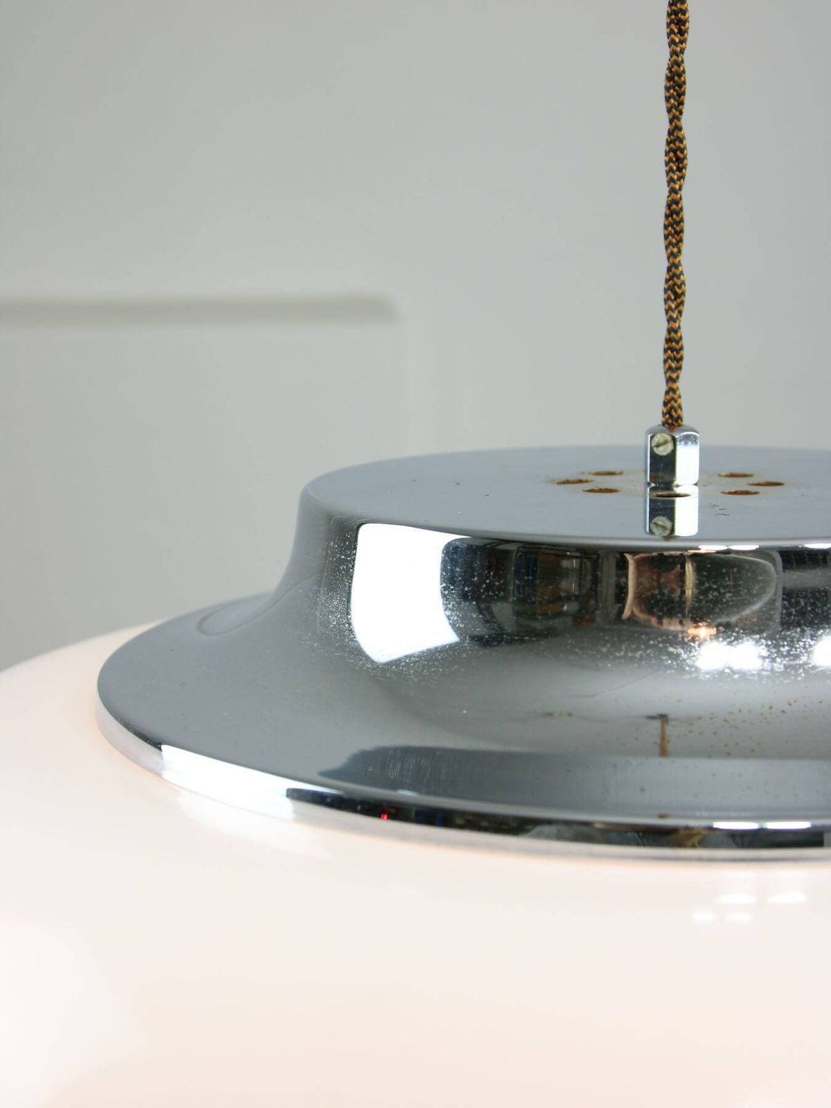 Lighting Large Space Age Lamp By Guzzini, 1960s. photo