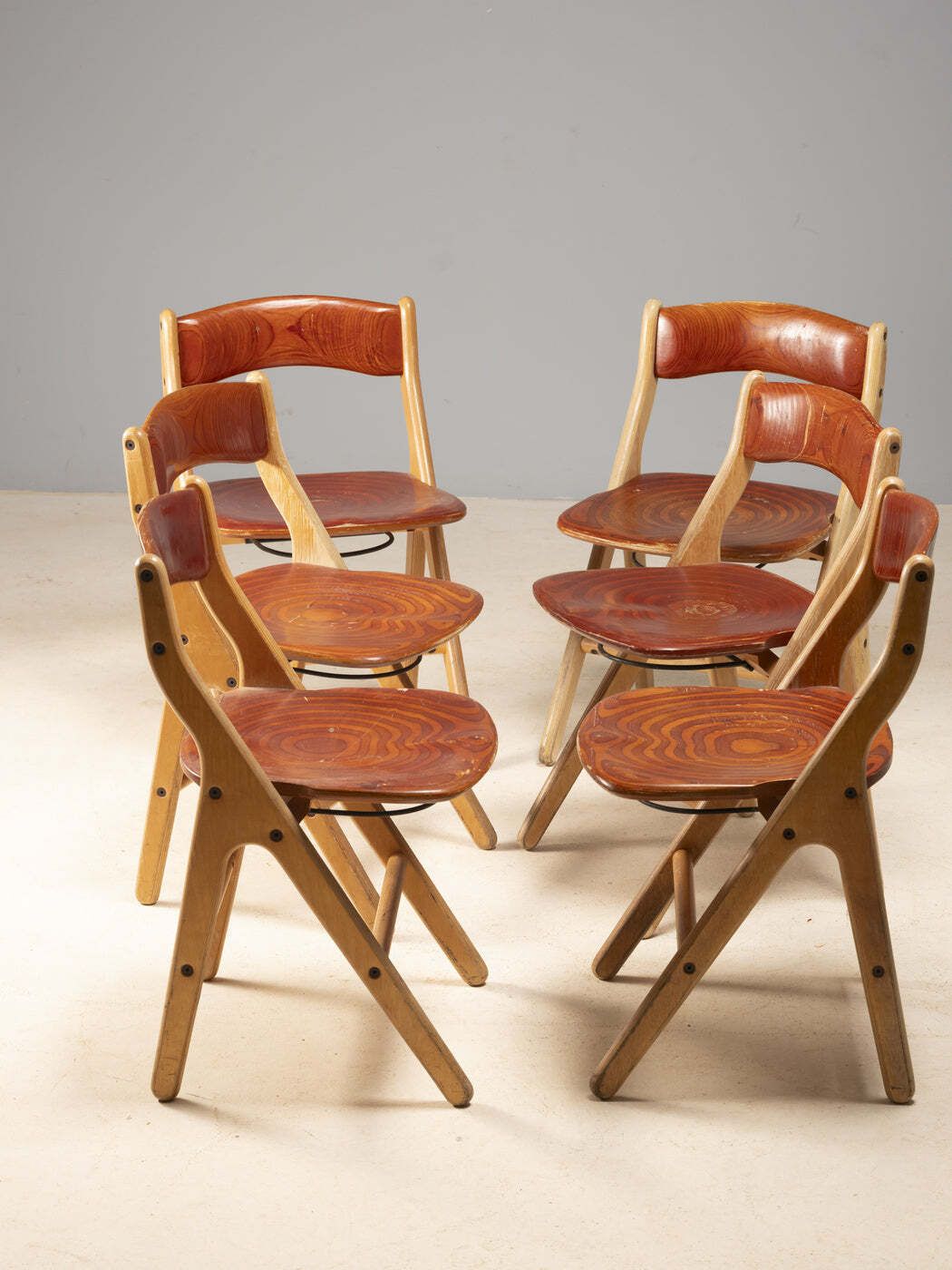 Vergadertafel Met Stoelen, Marc Held, Jaren 1970 photo 9497.0