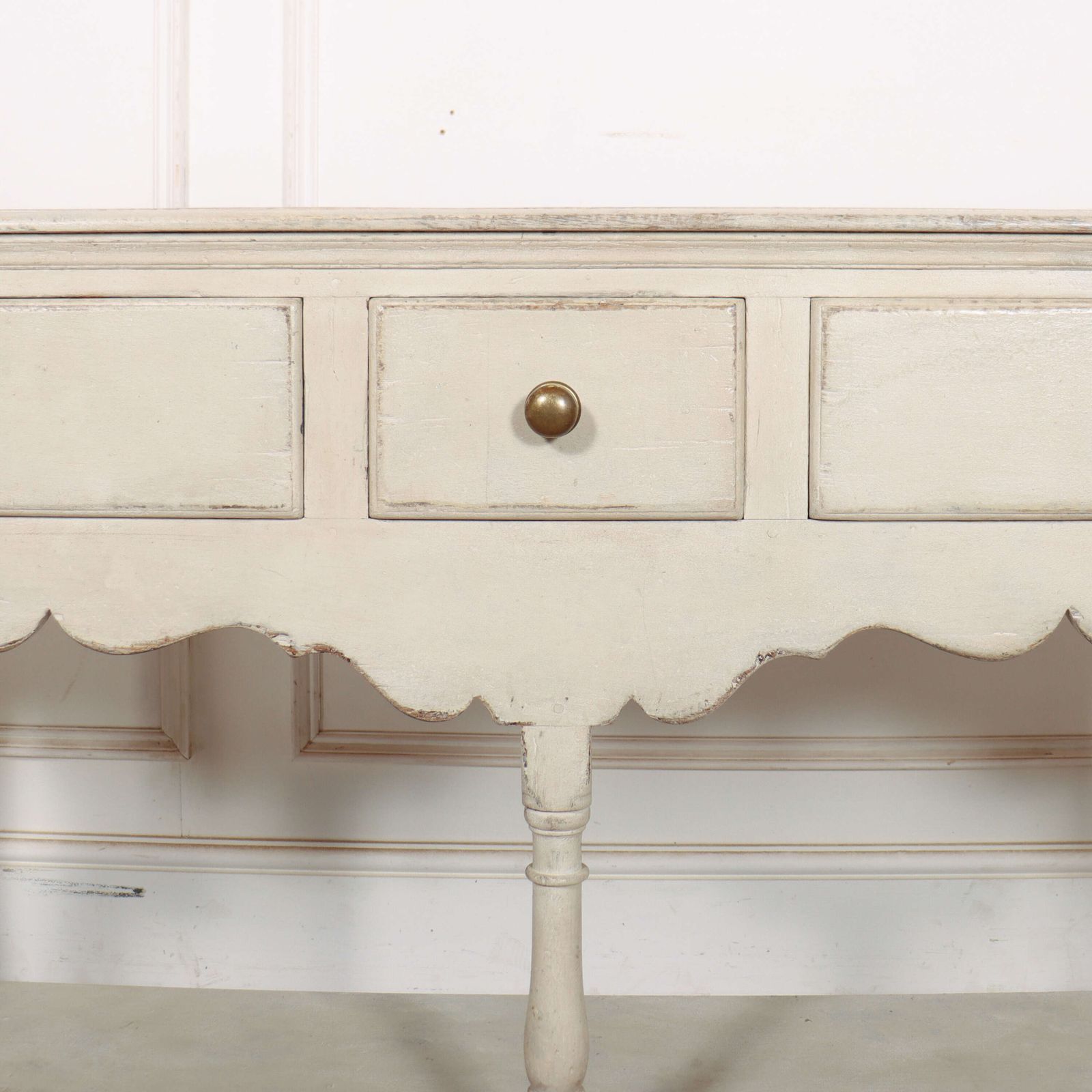 English Potboard Dresser Base, 1800s photo vintage