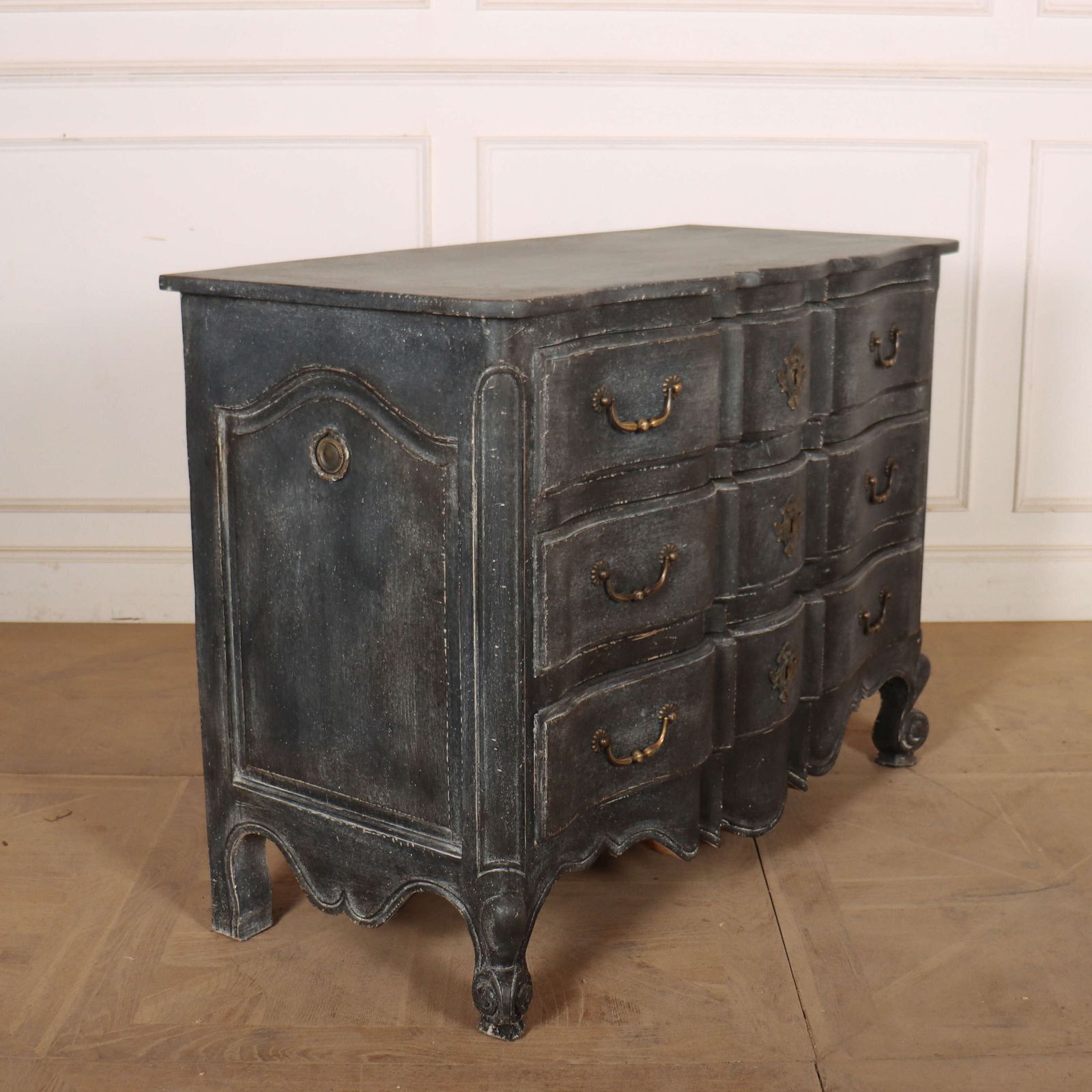French Painted Serpentine Commode photo buy