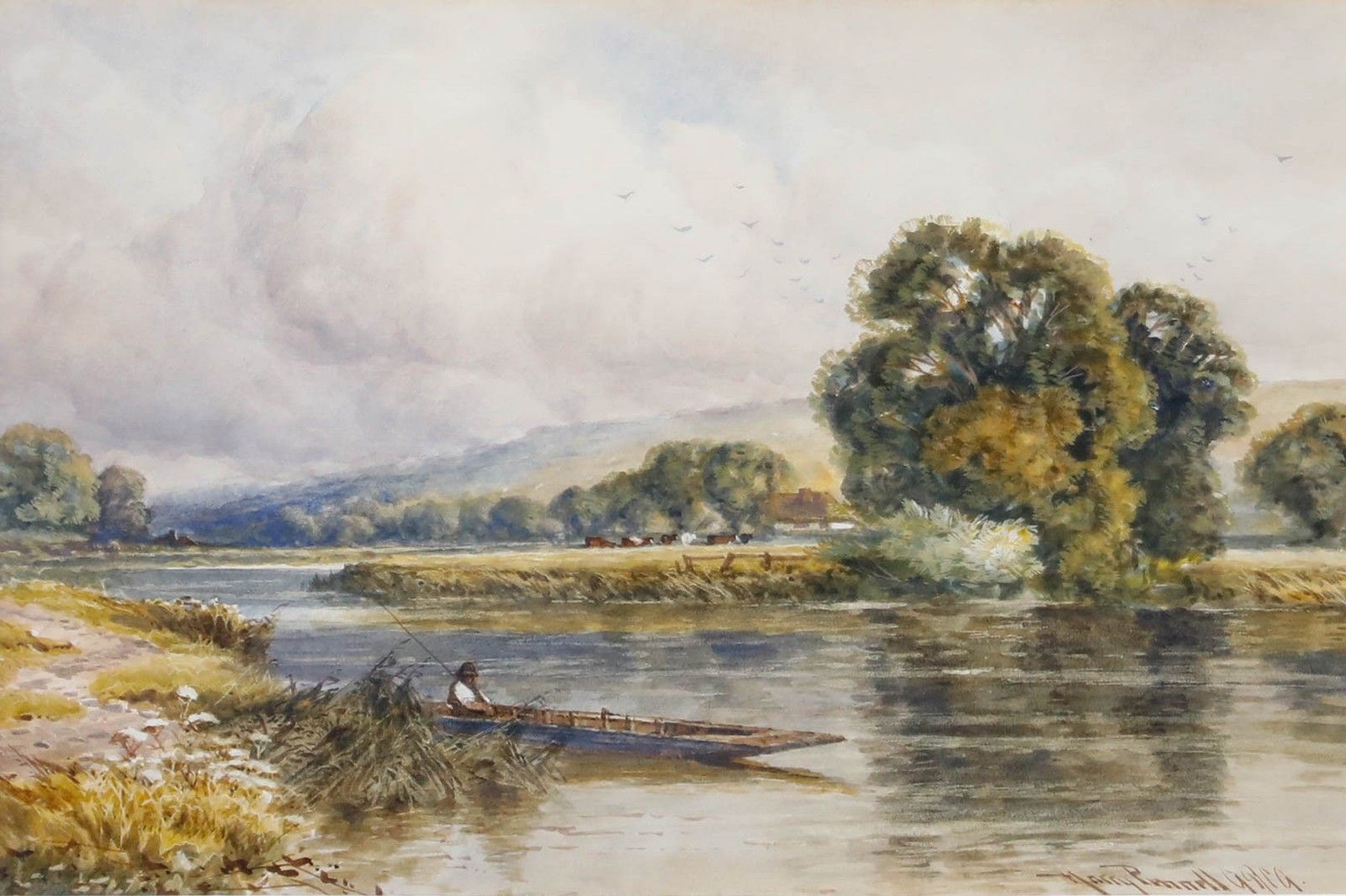 Harry Pennell (1879 1934) 20th Century Watercolour, The Thames Below Bray photo 225.0