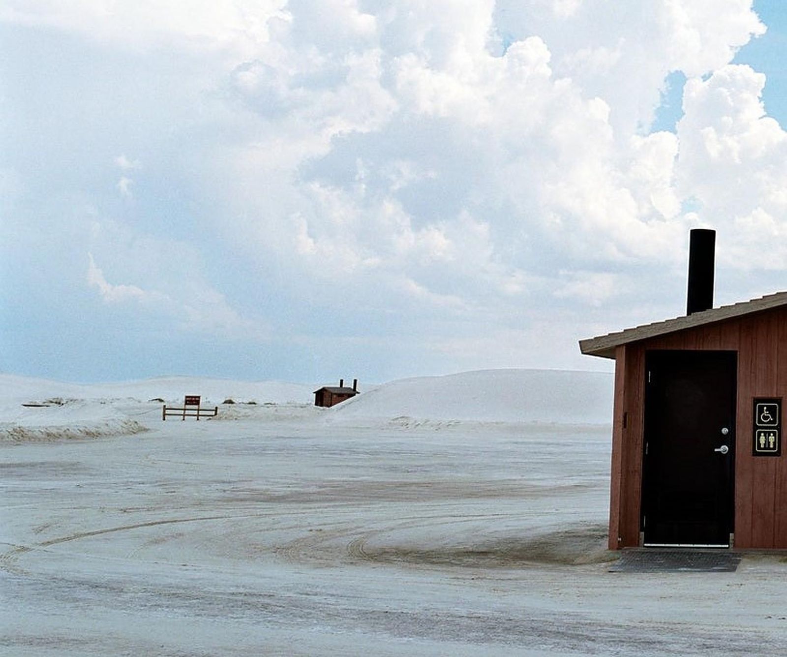 Samuel Hicks Hut, White Sands, New Mexico, Samuel Hicks   Landscape Photography, Clouds, Sky 2007 photo for sale