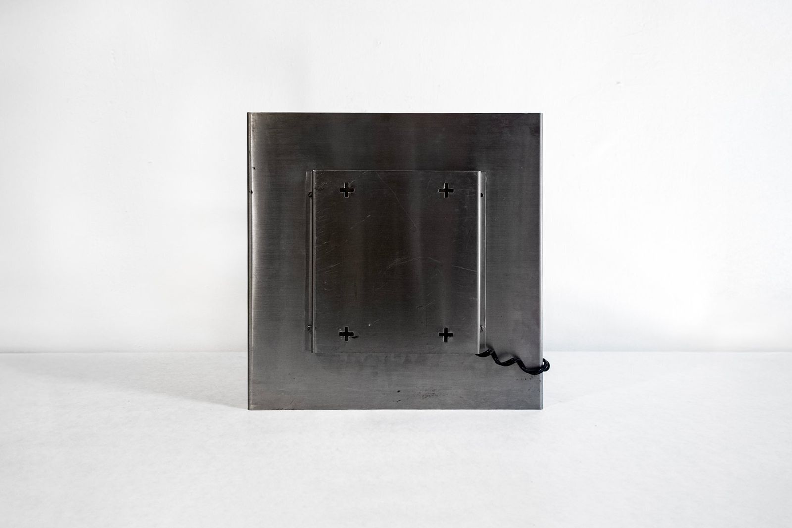 Sculpturele Lamp Met Vier Lichtpunten In Staal, Roche Bobois, Frankrijk, Ca. Jaren 1970 photo Verlichting