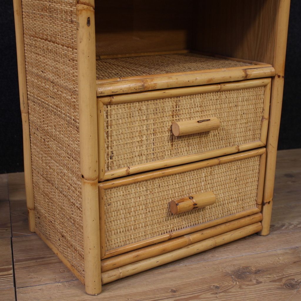 photo for sale Pair Of Italian Bedside Tables From The 1980s