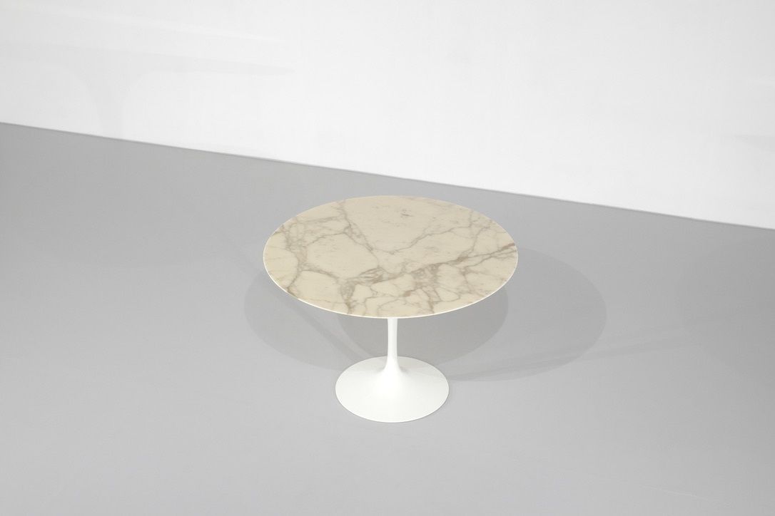 Dining Table Tulip Marble By Eero Saarinen For Knoll International.