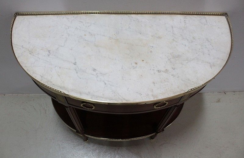 Half Moon Console Louis XVI, 19th Century photo furniture