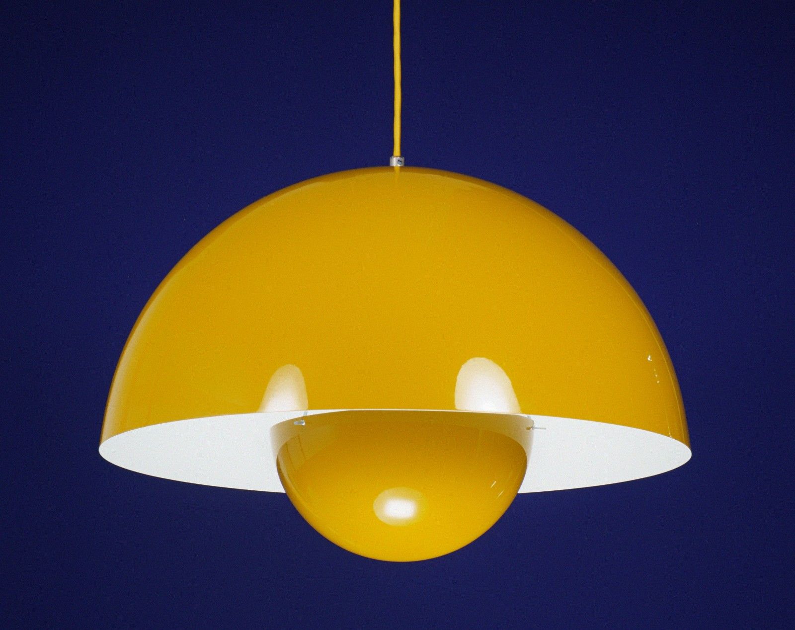 Xl &Tradition Verner Panton Vp2 Mustard Flowerpot Pendant Lamp – 2 Available photo furniture