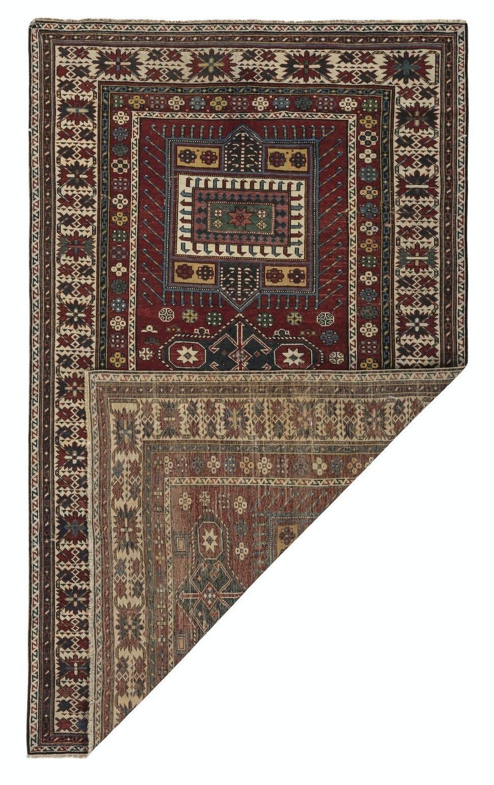 4x6.5 Ft Antique Shirvan Rug, East Caucasus, Late 19th Century photo Textiles